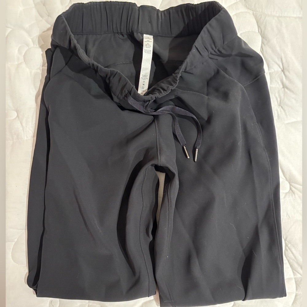 Black Drawstring Jogger Pants